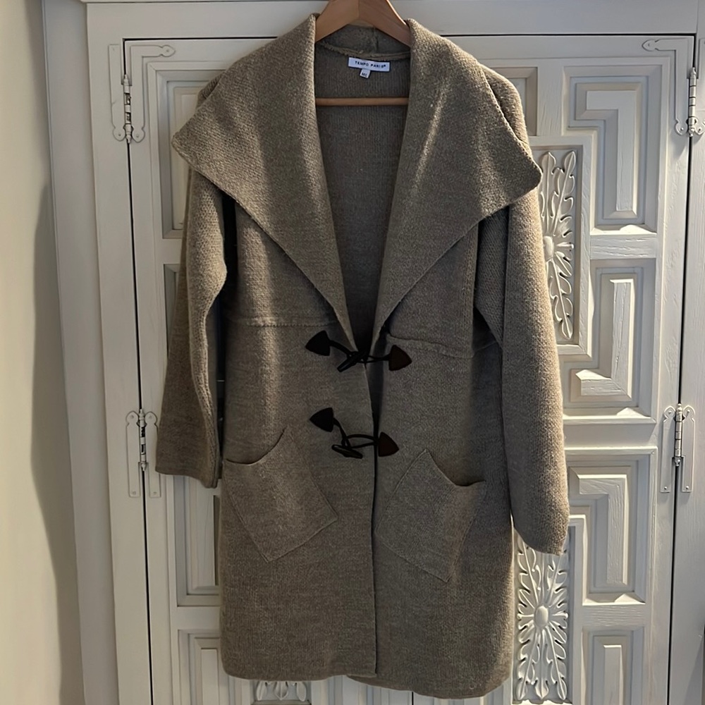 Toggle sweater cardigan